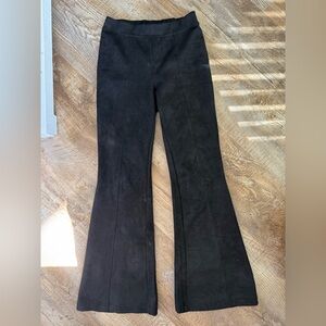 Suede Flare Pants